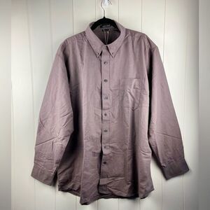 NWT Rivers End Mens Size 2XL Purple Button Down Shirt Wrinkle Free